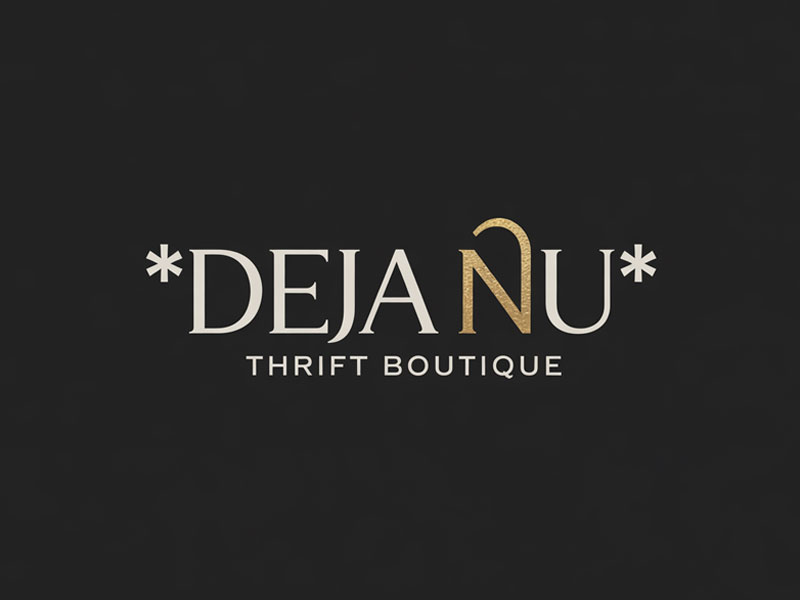 Deja Nu Thrift Boutique logo design by navneet