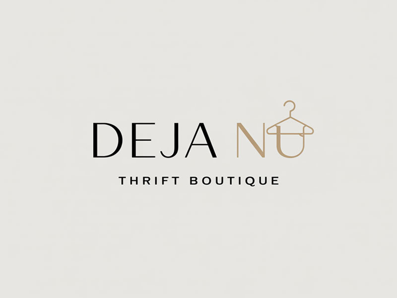 Deja Nu Thrift Boutique logo design by navneet