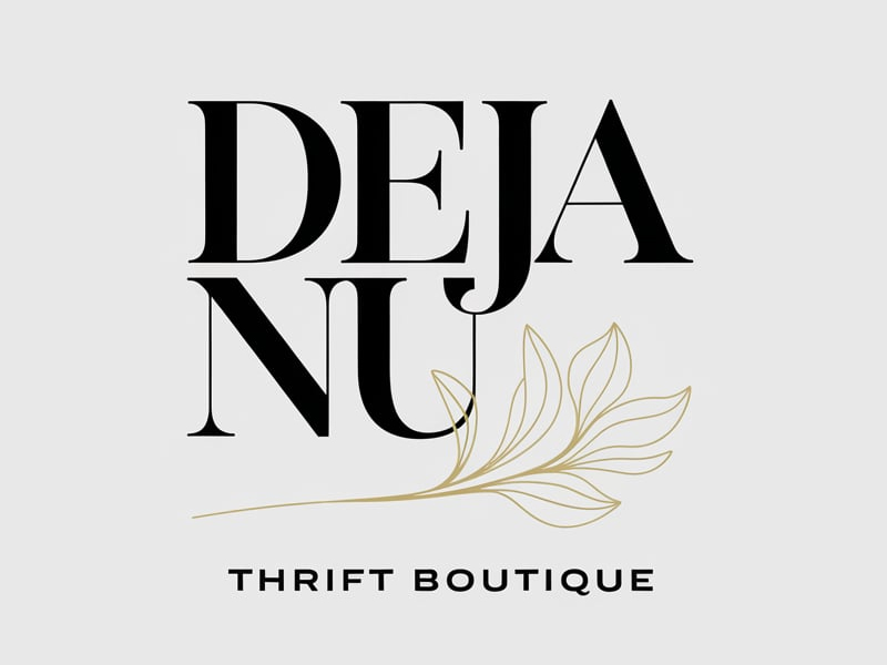 Deja Nu Thrift Boutique logo design by anchorbuzz