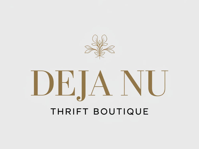 Deja Nu Thrift Boutique logo design by anchorbuzz