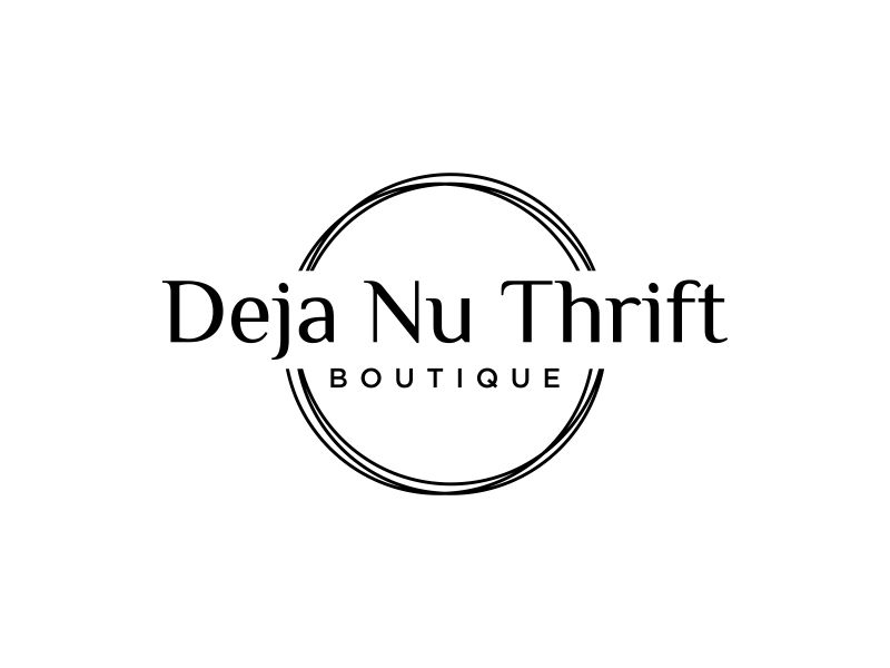 Deja Nu Thrift Boutique logo design by bomie