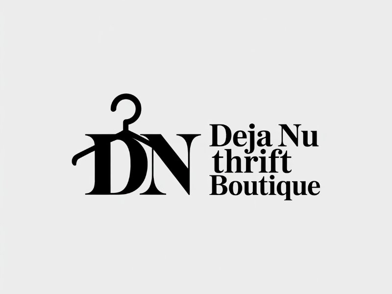 Deja Nu Thrift Boutique logo design by Paradiseg