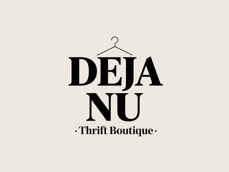 Deja Nu Thrift Boutique logo design by Hadisk
