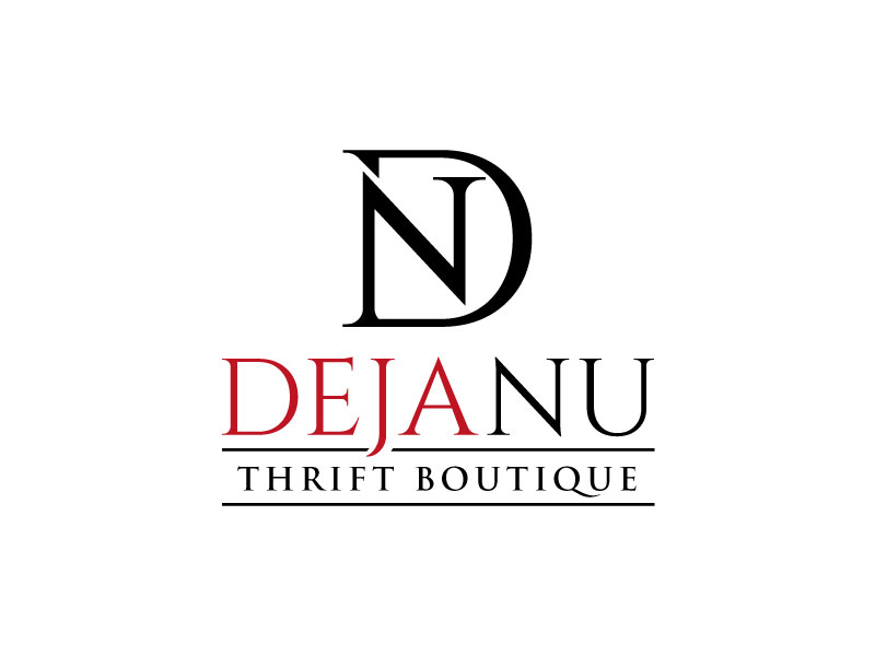 Deja Nu Thrift Boutique logo design by invento