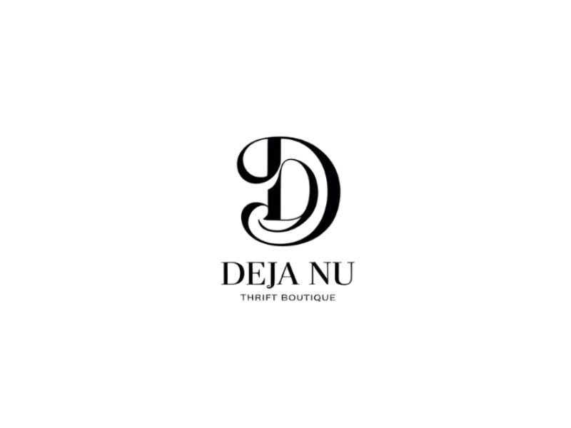 Deja Nu Thrift Boutique logo design by XenaArt