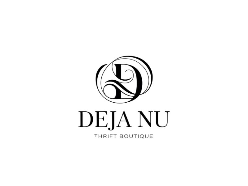 Deja Nu Thrift Boutique logo design by XenaArt