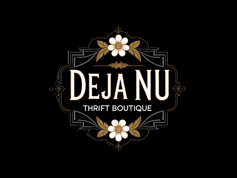 Deja Nu Thrift Boutique logo design by ruki