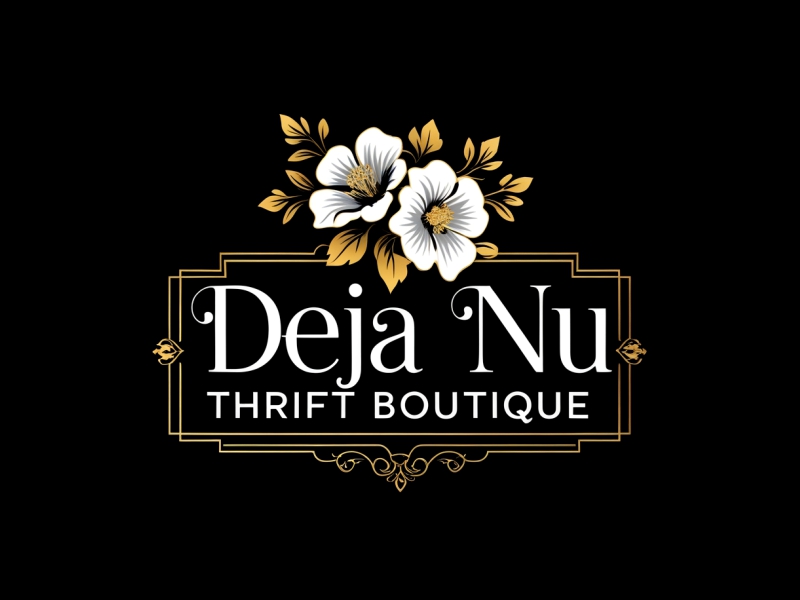 Deja Nu Thrift Boutique logo design by ruki