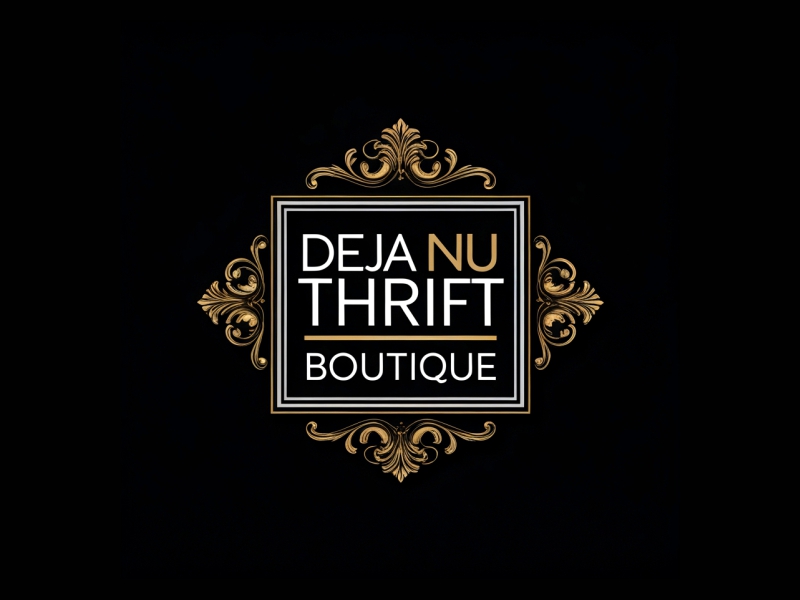 Deja Nu Thrift Boutique logo design by ruki