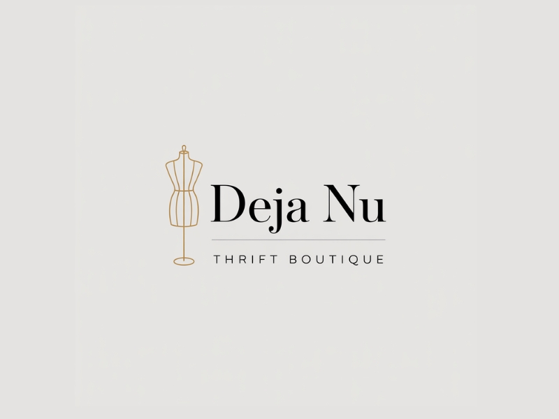 Deja Nu Thrift Boutique logo design by Michael Luutu