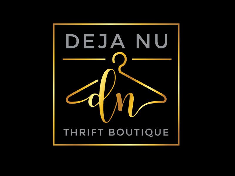 Deja Nu Thrift Boutique logo design by REDCROW