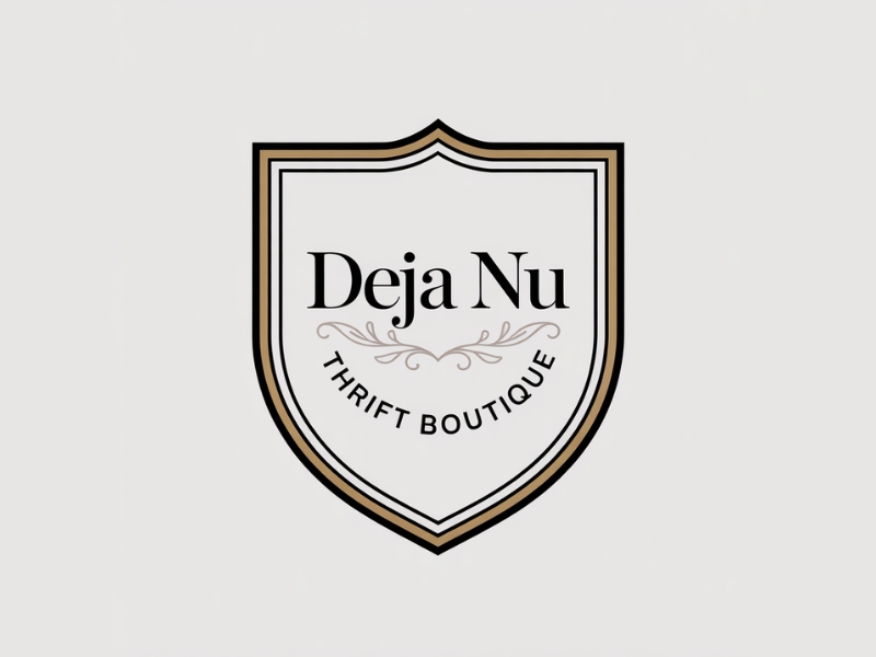 Deja Nu Thrift Boutique logo design by Michael Luutu