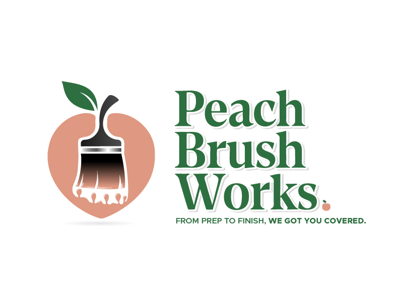 Peach Brush Works logo design by Herquis