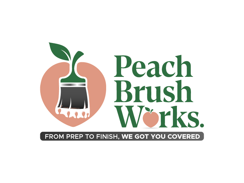 Peach Brush Works logo design by Herquis