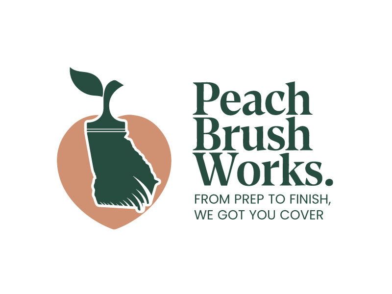 Peach Brush Works logo design by Rahul Biswas
