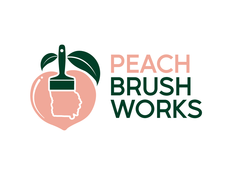 Peach Brush Works logo design by uttam