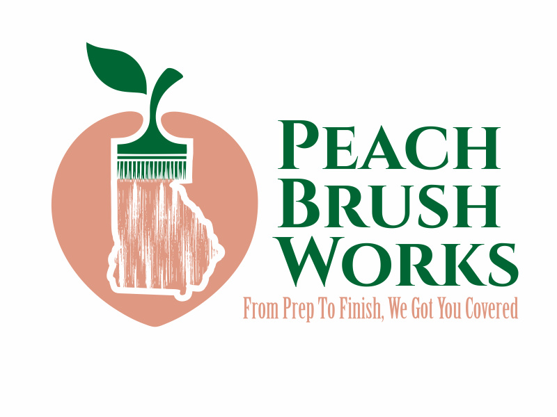 Peach Brush Works logo design by aura