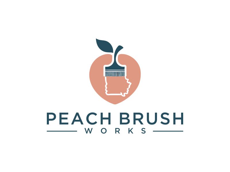 Peach Brush Works logo design by superiors