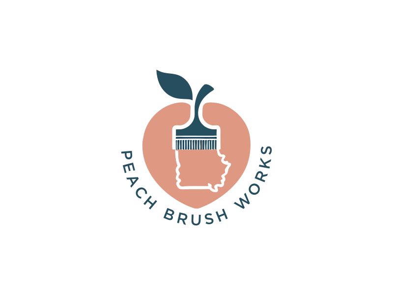 Peach Brush Works logo design by superiors