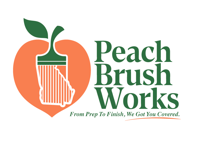 Peach Brush Works logo design by jaize