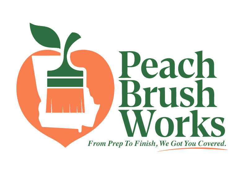 Peach Brush Works logo design by jaize