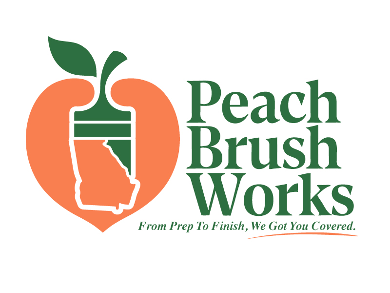 Peach Brush Works logo design by jaize