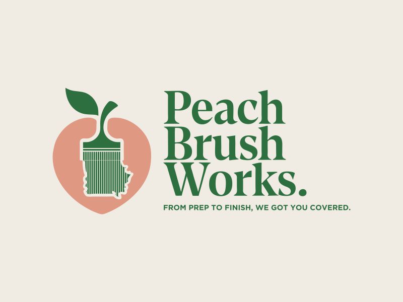 Peach Brush Works logo design by ageseulopi