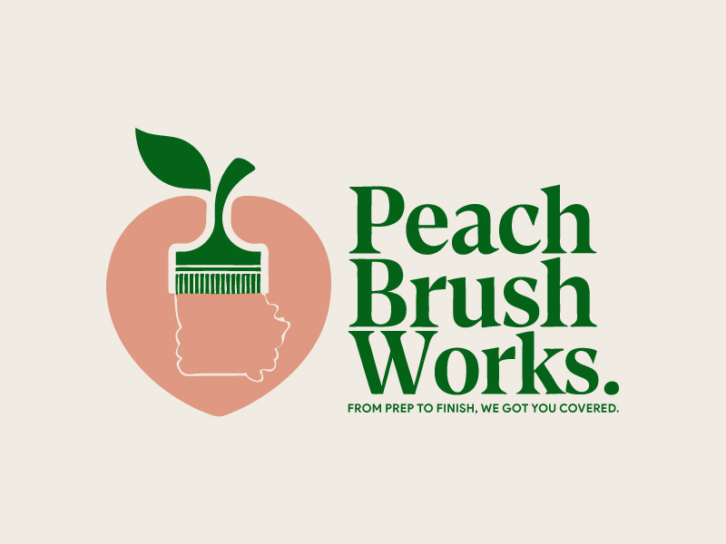 Peach Brush Works logo design by nexgen