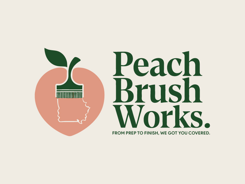 Peach Brush Works logo design by nexgen