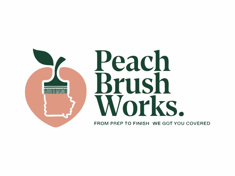 Peach Brush Works logo design by josephira