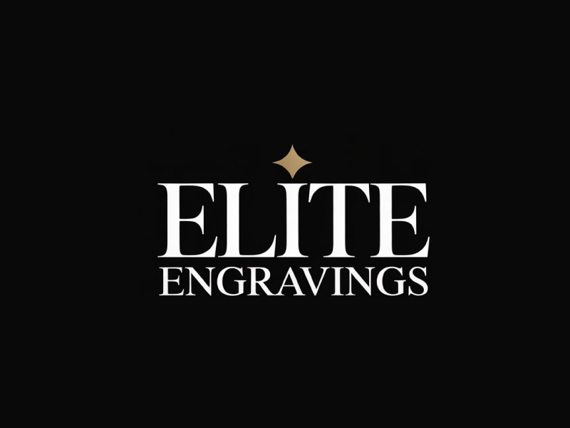 Elite Engravings logo design by Poki