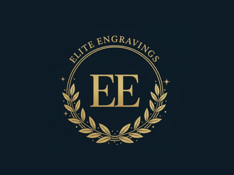 Elite Engravings logo design by giphone