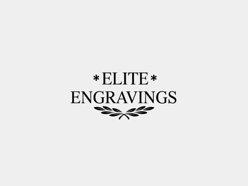 Elite Engravings logo design by Poki
