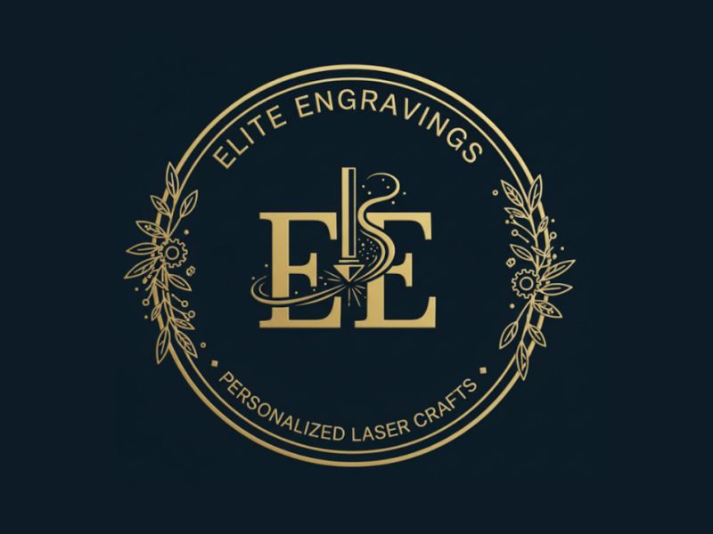 Elite Engravings logo design by giphone