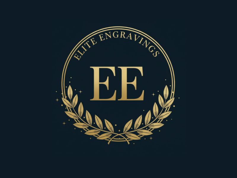 Elite Engravings logo design by giphone