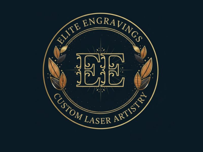 Elite Engravings logo design by giphone