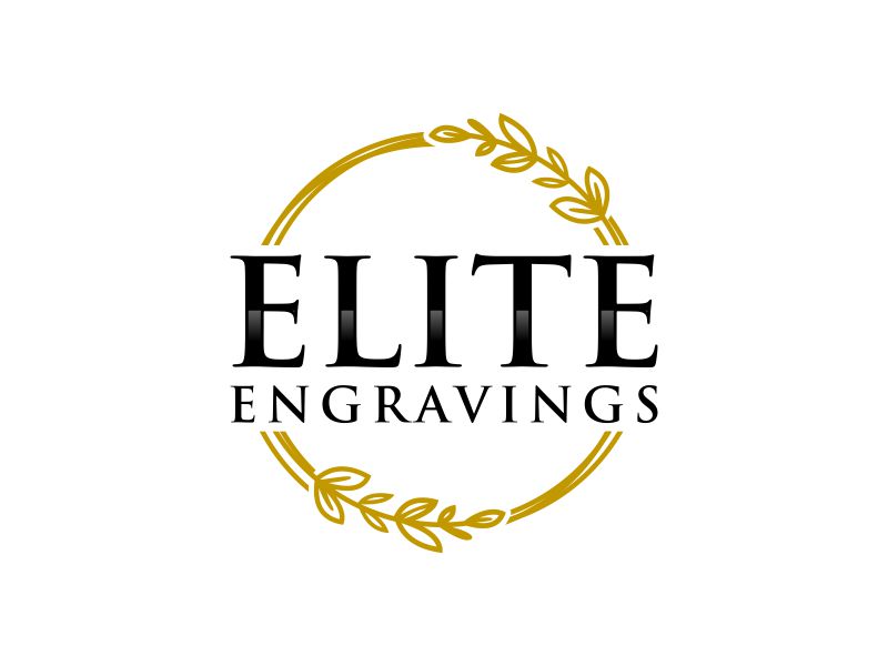 Elite Engravings logo design by Amne Sea