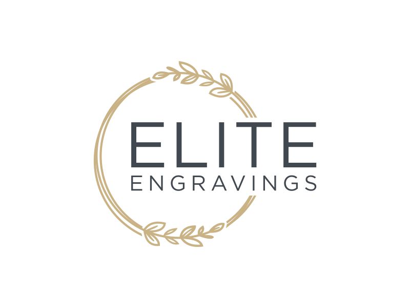 Elite Engravings logo design by Amne Sea