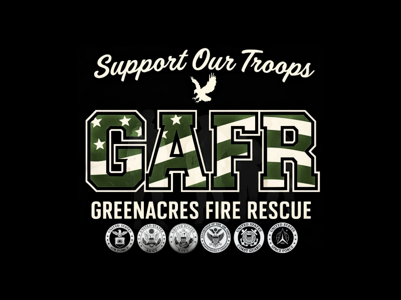 Greenacres Support Our Troops logo logo design by iffikhan