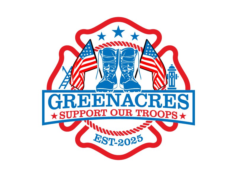 Greenacres Support Our Troops logo logo design by Boomstudioz