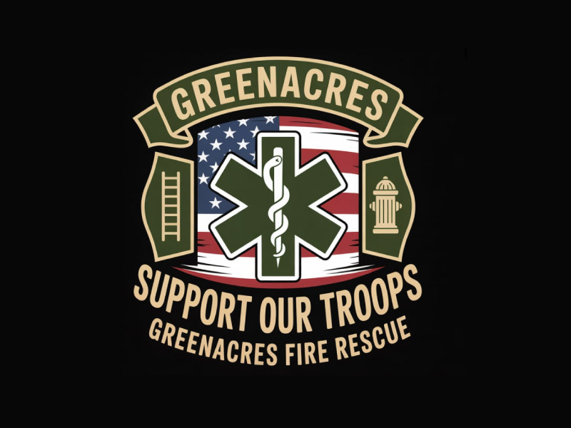 Greenacres Support Our Troops logo logo design by M Fariid