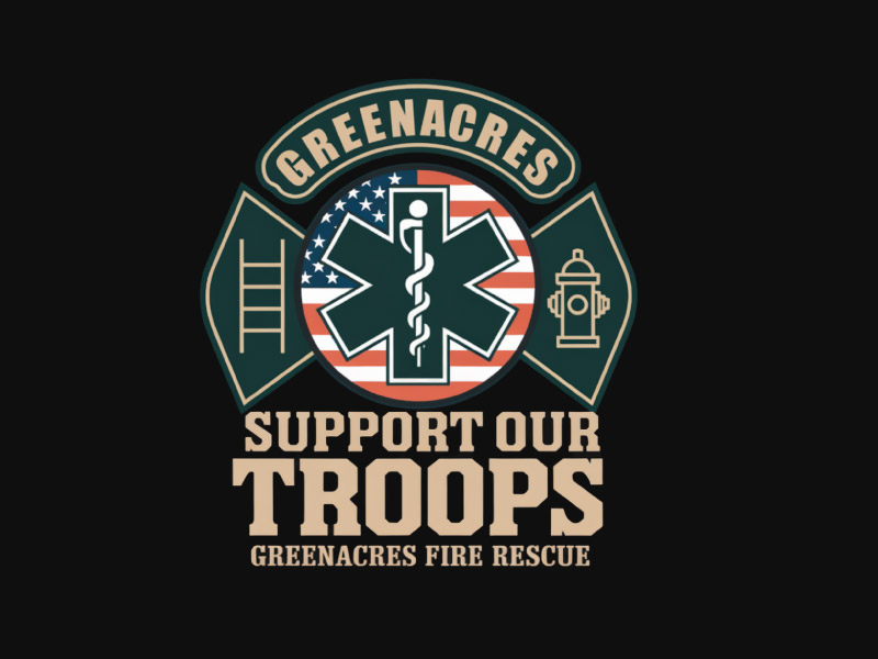 Greenacres Support Our Troops logo logo design by M Fariid
