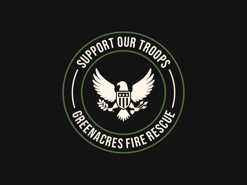 Greenacres Support Our Troops logo logo design by ragnar