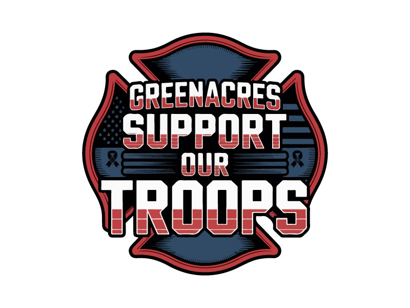 Greenacres Support Our Troops logo logo design by Suvendu