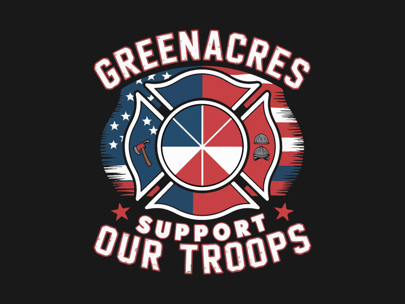 Greenacres Support Our Troops logo logo design by Suvendu