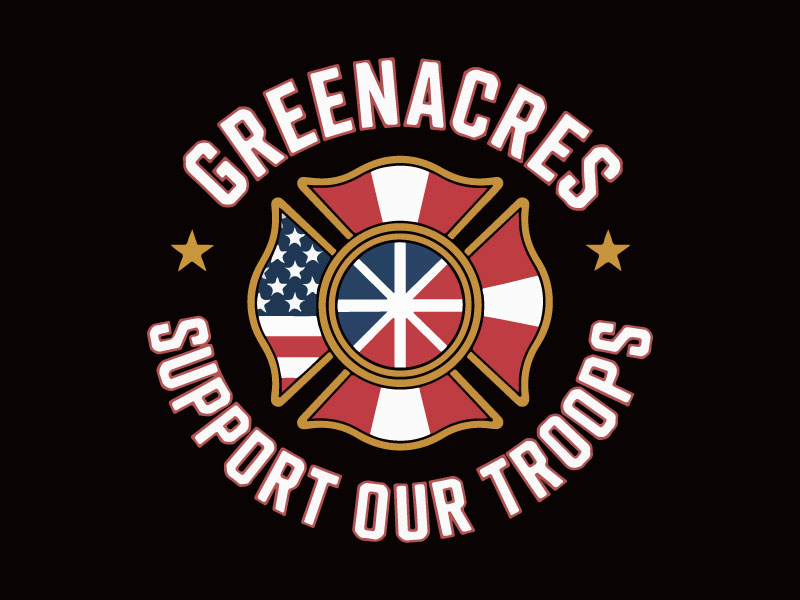 Greenacres Support Our Troops logo logo design by Suvendu