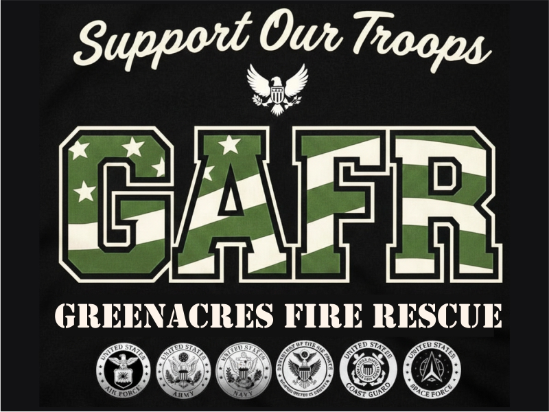Greenacres Support Our Troops logo logo design by Girly