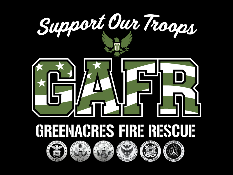 Greenacres Support Our Troops logo logo design by jaize