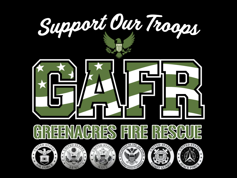 Greenacres Support Our Troops logo logo design by jaize