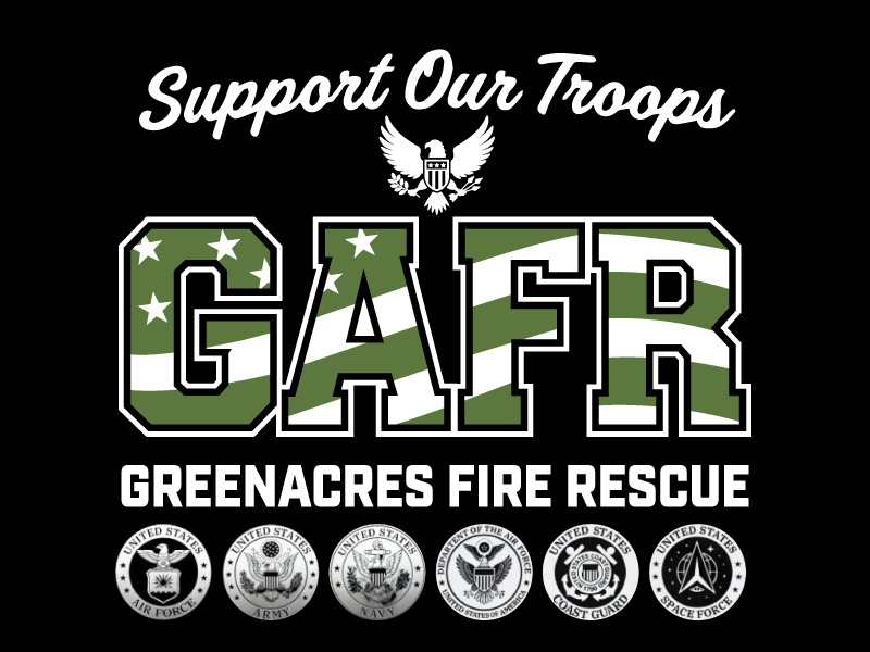 Greenacres Support Our Troops logo logo design by jaize